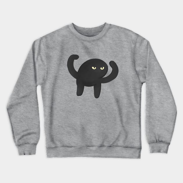 Cursed cat Crewneck Sweatshirt by House of Marlune